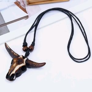 Mens Animal Head Necklace